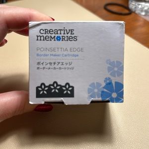Creative memories, poinsettia, edge border maker, cartridge